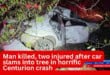 Man killed, two injured after car slams into tree in horrific Centurion crash