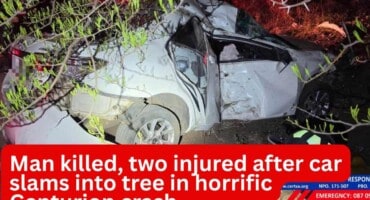 Man killed, two injured after car slams into tree in horrific Centurion crash