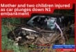 Mother and children injured as car plunges down N1 embankment