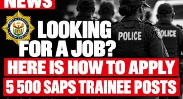 Looking for a job? Here is how to apply for one of 5 500 SAPS trainee posts