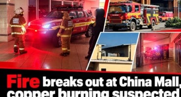 Fire breaks out at China Mall, copper burning suspected