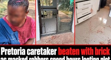 Pretoria caretaker beaten with brick as masked robbers spend hours looting plot