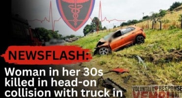 Woman in her 30s killed in head-on collision with truck in Pretoria East