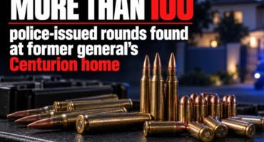 More than 100 police-issued rounds found at former general’s Centurion home