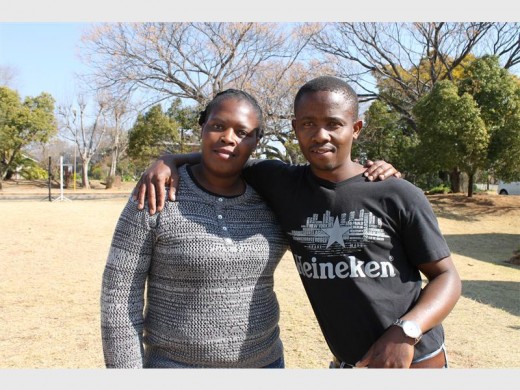 Phumzile Mhlabane and Isaac Mashiane are passionate about learning the skills to help blind people.