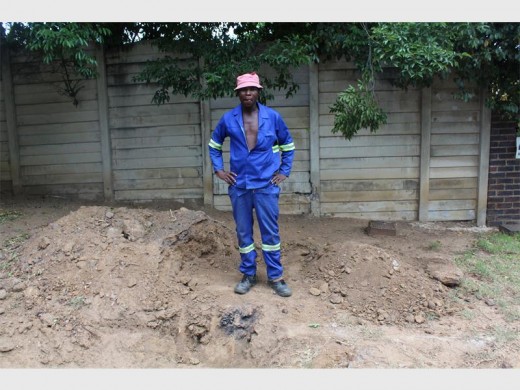 Clive Chabalala says a small explosion occurred when he hit the damaged cable.