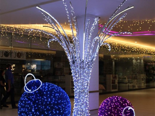 Festive decoration inside Cresta Shopping Centre.