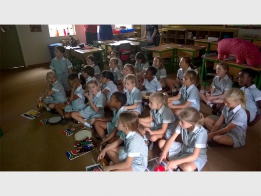 Pupils communicate during a Skype-a-Thon with Microsoft's Anthony Salcito in Washington.