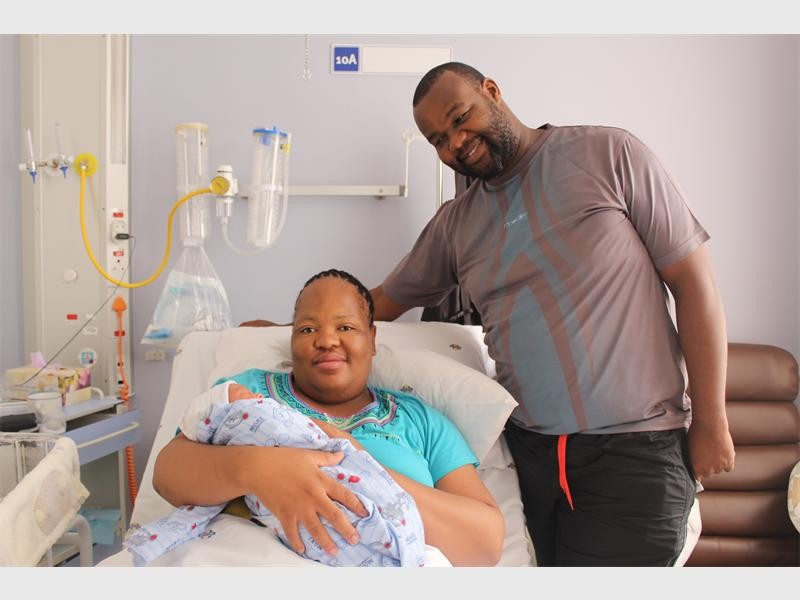 Excited parents Lerato and Mangaliso Cebekhulu welcome baby Zamokuhle.