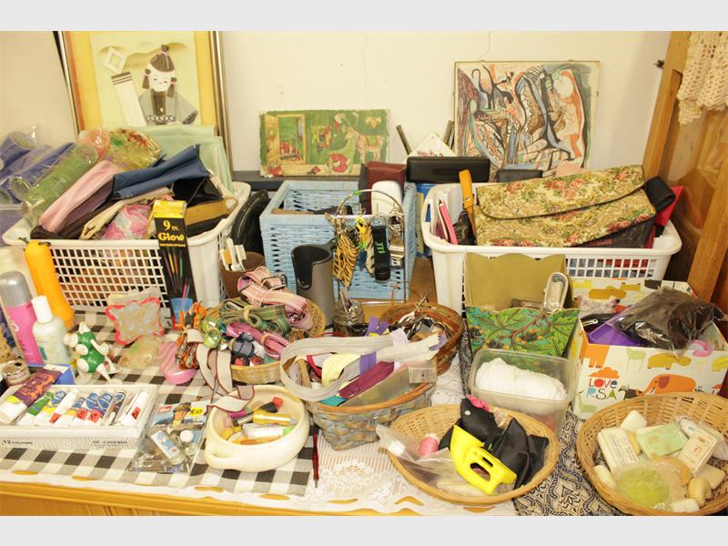 Tons of small items can be bought for next to nothing like dog leashes, paint sets, sewing material.