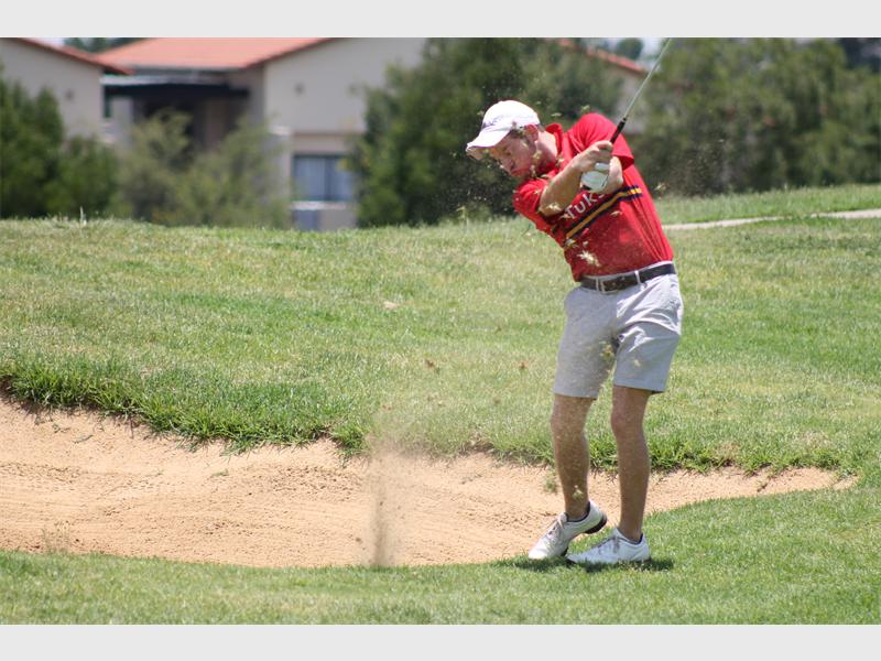 Nick Black hits one out the bunker.
