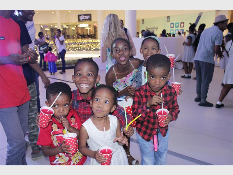 Funny faces of the children at Cresta.