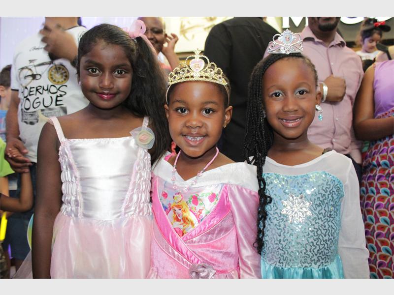 Three beautiful princesses Mika Govender, Lwazi Tshabalala and Kea Mpshe.