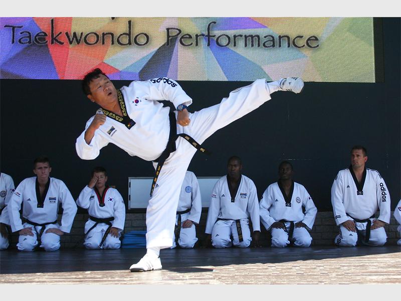 Master Eun Woo Lee also has some height defying moves to show off in celebration of the Korean Culture Day. Photo: Supplied.