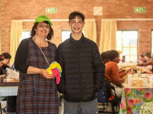 Annelize Tichauer with Joshua Rossouw. Photo: Neo Phashe