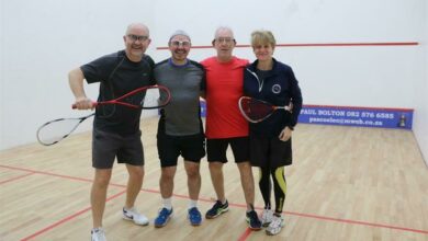 Brad Carmichael and Tyson McKeown take on Kevin James and Linda Shannon at the championships.