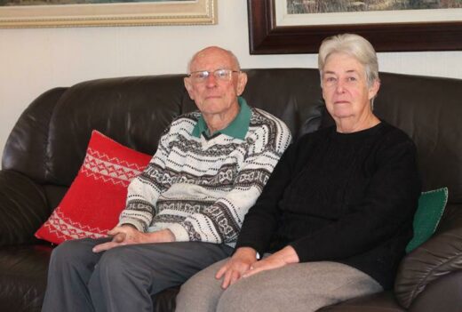 North Riding residents John and Eileen Picton are among many who saw their bills increase before their new rates rebate was approved. Photo: Nicholas Zaal