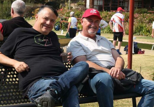 Sean Harmer and Graeme Bartlett. Photo: Nicholas Zaal