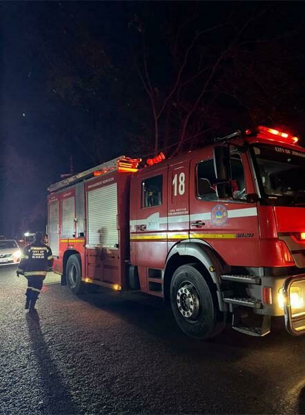 Emergency services rushed to Agulhas Road after a transformer caught fire in Randburg. No injuries were reported, and the cause is still unknown.