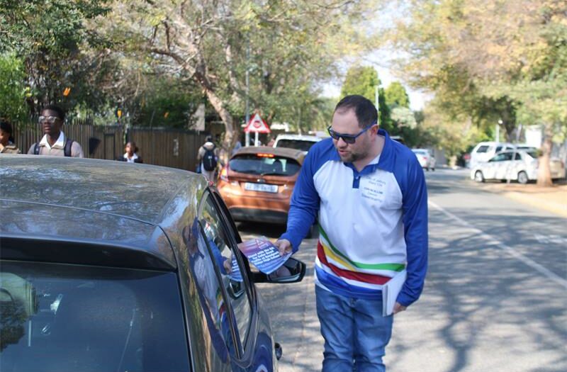 Devon Steenkamp, Ward 134 councillor, proposes to introduce a one-way traffic system on Asgaai Avenue, in order to improve safety around Rand Park High School.