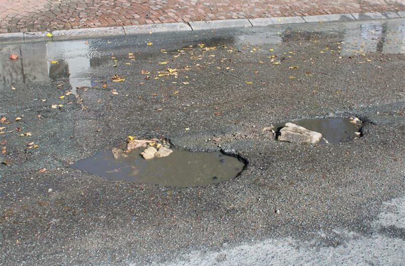Sewage continues to flow in the streets of Ferndale due to the blocked manhole on Rocky Street.