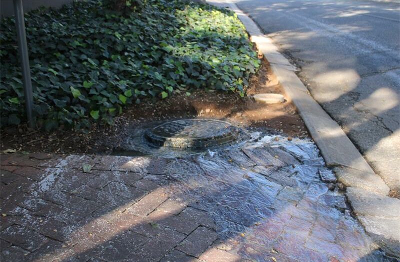 Robindale residents demands a permanent solution over a constant sewage leak on Esmaralda Crescent.