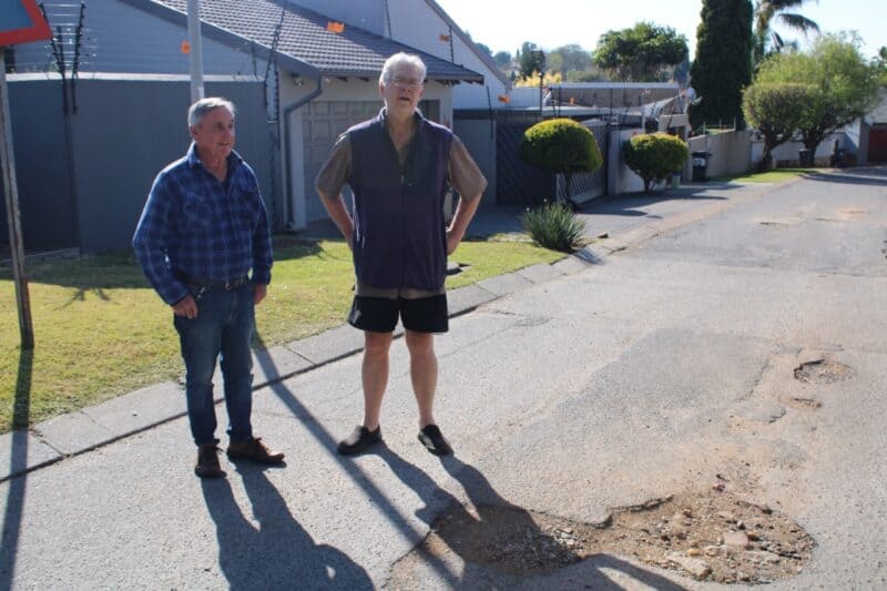Kelly Park roads in Randpark Ridge need attention from the Johannesburg Roads Agency as they are littered with potholes.