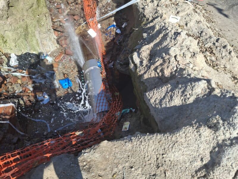 No solution for over five months, as pipe burst on Nerina Street in Kensington B continues to spray water.