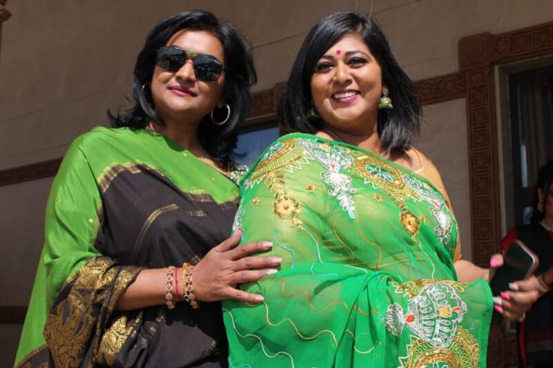 Sarees and dhotis filled the BAPS complex on Saturday as the community came together to celebrate Women’s Day, cultural pride, and the Raksha Bandhan festival.