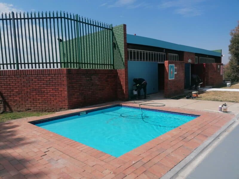 Blairgowrie Community Association is happy with the progress of the community's swimming pool.
