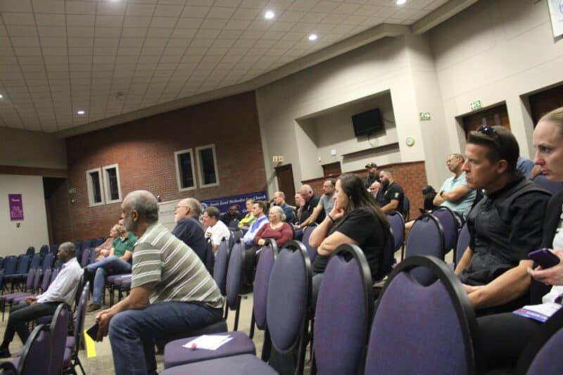 Community members discussed important issues with authorities and stakeholders at the Douglasdale quarterly public meeting.