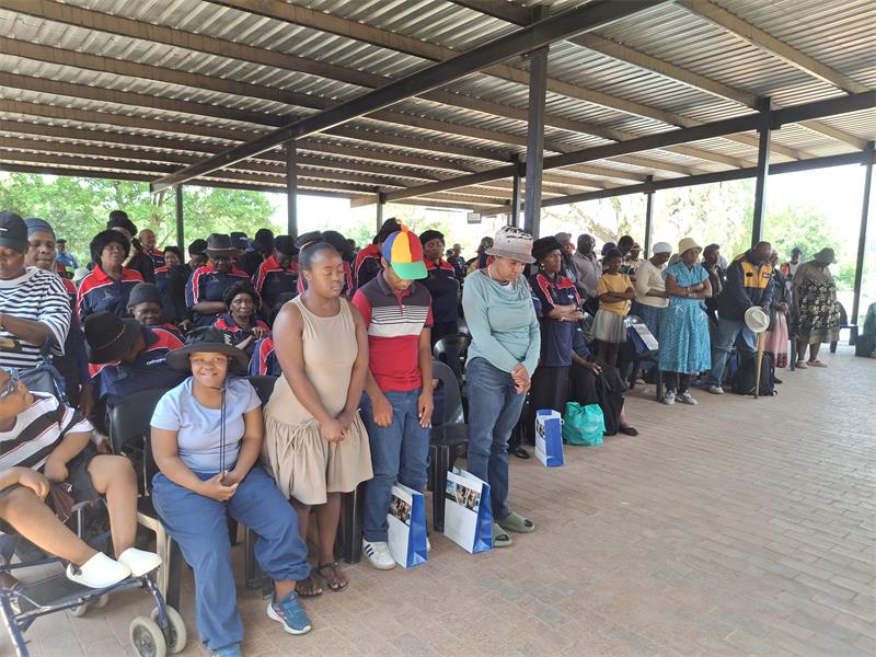 Seniors and people living with disabilities were celebrated during a community event in Zandspruit, supported by banks, government departments, and local service providers.