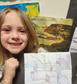 Learners from Seedlings and Flowers Nursery School put their creative muscles to work after learning about world renowned artists, and trying to copy their work.