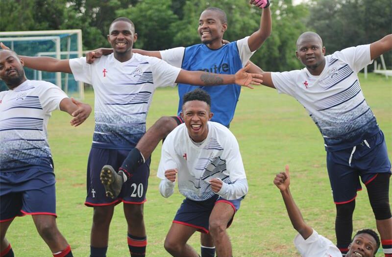 Crusader Football Club has won the Rand Central Local Football Association Senior Division 1 League, after a hard-fought 4–2 victory against Evo.