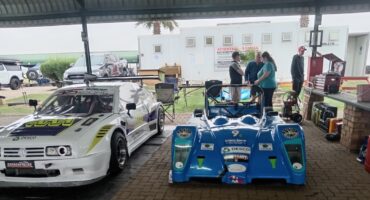 Driven by Michael Kernick, the Nash MVW3 caught fire during the Silvercup 2.0 championship at Redstar Raceway. Photo: Supplied