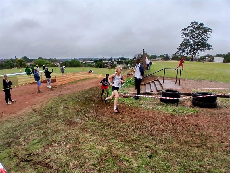 Undefeated Mia Inglethorpe was crowned South African Schools Athletics Under-12 Girls Cross Country Champion