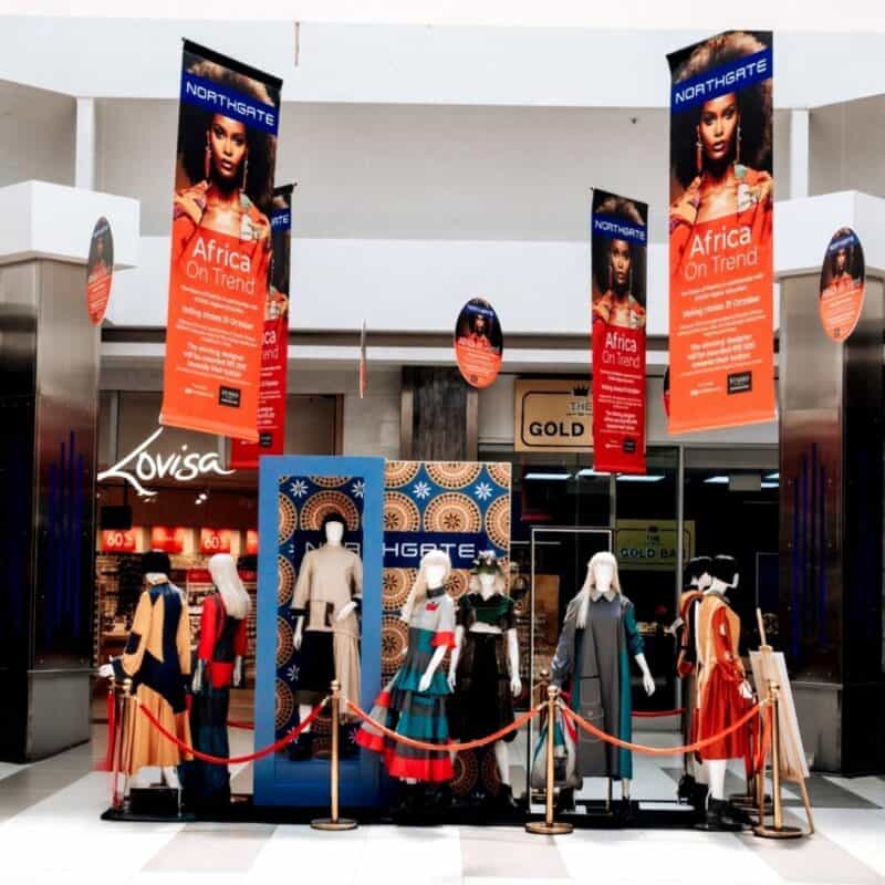 The Africa on Trend initiative, at Northgate Shopping Centre, highlighted young designers, celebrating African creativity while offering real industry opportunities through exhibitions, mentorship, and an educational bursary.