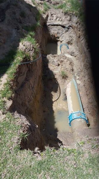 After bursting twice in seven years, a 350mm municipal pipe under Olivedale homes leaves residents calling for long-term solutions.