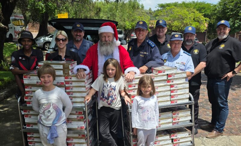 The Honeydew CPF and SAPS marked the festive season with their annual toy run on November 29 , visiting four local centres to share gifts and goodwill.