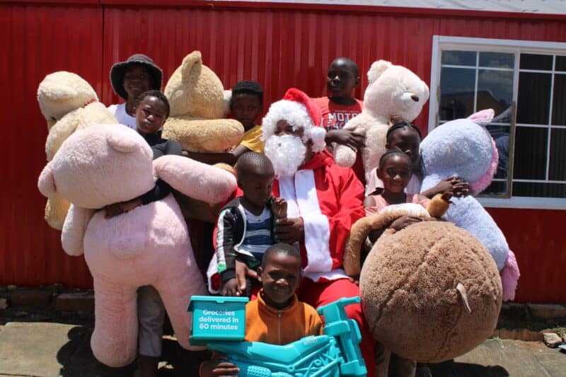 Christmas came early for Kya Sands' children as they received toys and sweets from the Douglasdale CPF's Toy Drive initiative.