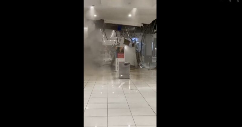 A small section of ceiling collapsed at Northgate Shopping Centre on December 27. No injuries were reported, and only a limited internal walkway area was temporarily closed off.