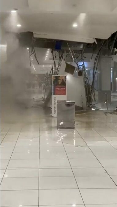 Northgate Shopping Centre remains open after weather-related ceiling collapse