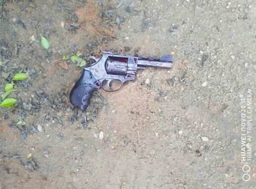 The revolver recovered after the shootout. Photo: Supplied