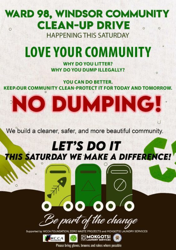 Windsor community to hold the first Ward 98 community clean-up drive of 2026, inviting all residents to come in numbers.