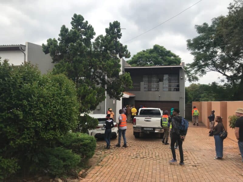 Two problem properties believed to be owned by the same person were raided by the City of Johannesburg for owing millions.