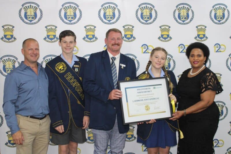 A proud milestone for Laerskool Fontainebleau as it marks 120 years of educational excellence and is recognised by the Department of Education.