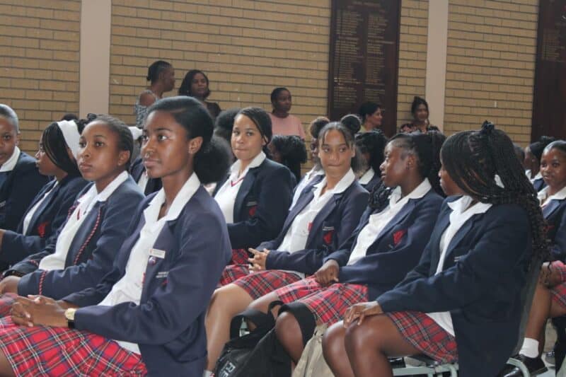 Government officials joined Deputy Minister Mimmy Gondwe at Ferndale High School to guide matric learners on education pathways, career planning, and preparing for life after school.