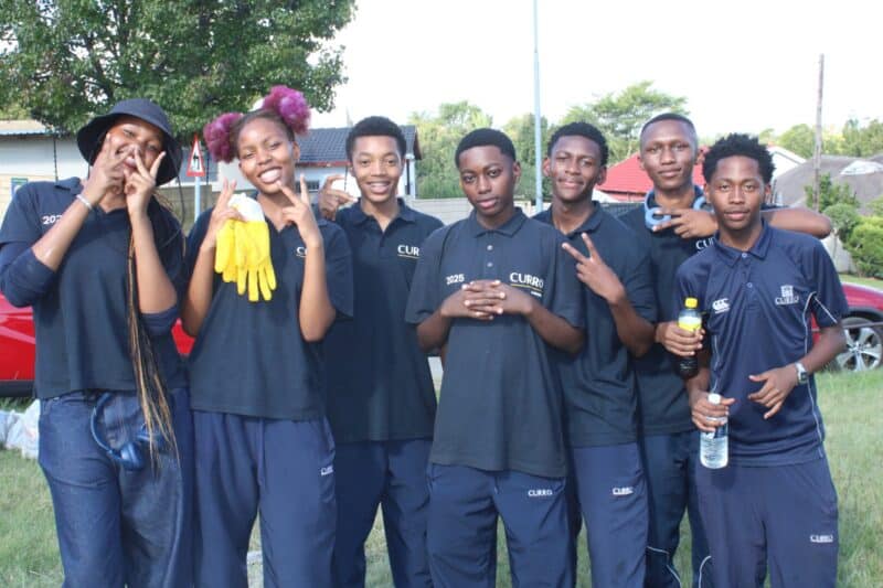 Curro Aurora learners came out in numbers to support the clean-up initiative at Aries Park in Sundowner.