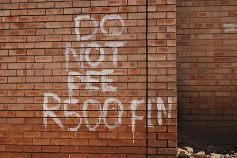 Laziness, not a lack of facilities, is behind a public urination problem plaguing a Johannesburg taxi rank, according to its treasurer.