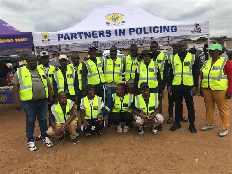Residents rallied behind the newly introduced community patrollers in Kya Sands Pipeline informal settlement, excited for a new relationship between the community, security companies, and the police.